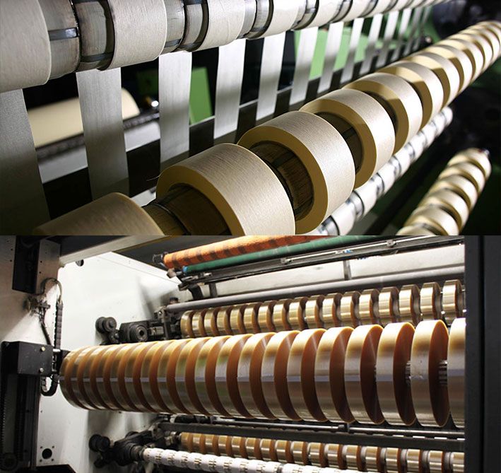 LKJ tape manufacturing line at Lalit Jain Industries Sonipat (Haryana) plant