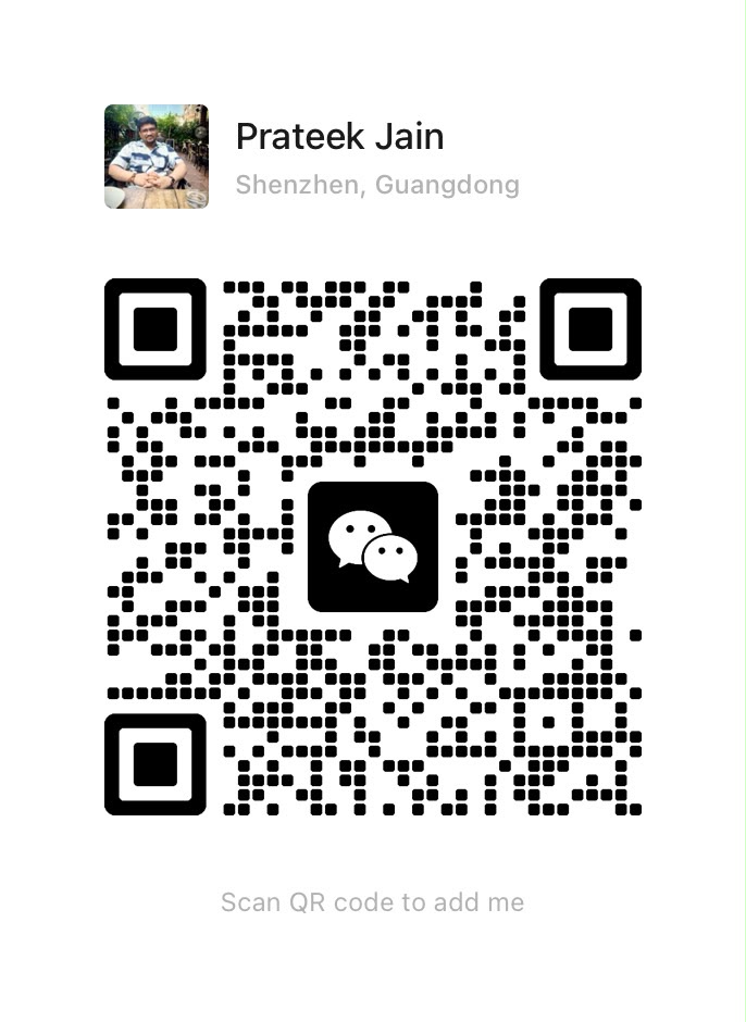 Mr. Prateek Jain — WeChat QR code